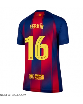 Billige Fotballdrakt Barcelona Fermin Lopez #16 Replika Hjemmedrakt Dame 2025-26 Kortermet